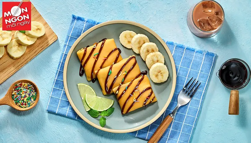 B&aacute;nh crepe kem chuối
