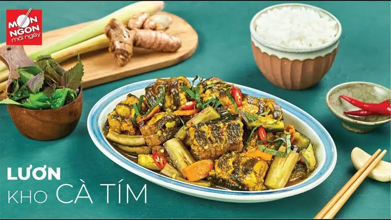 Bắt vị thơm ngon, bổ dưỡng với món lươn kho cà tím