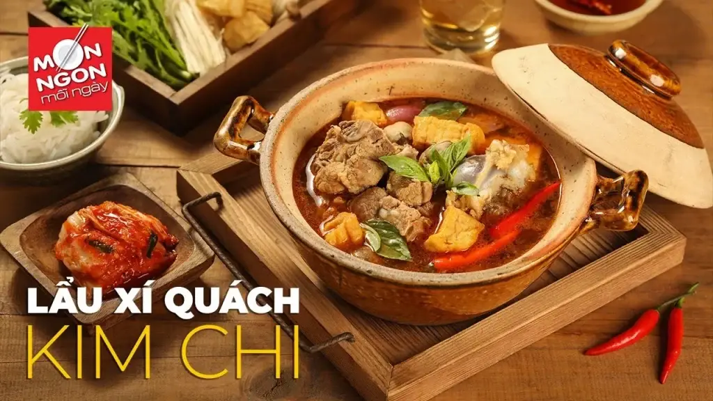 Cách làm lẩu xí quách kim chi mới lạ khiến cả nhà mê tít