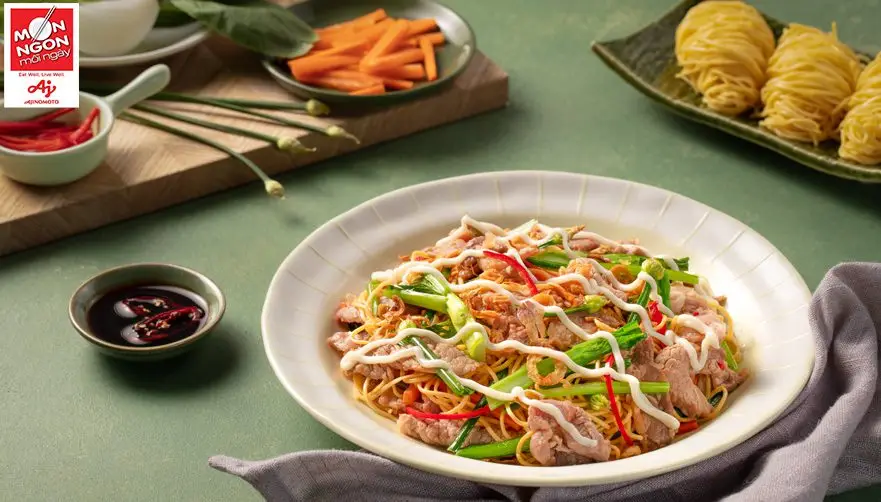 Cách làm mì trộn xốt Mayonnaise: “Món tủ” của Bé