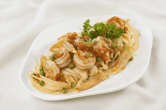 M&igrave; Linguine x&agrave;o t&ocirc;m bắp