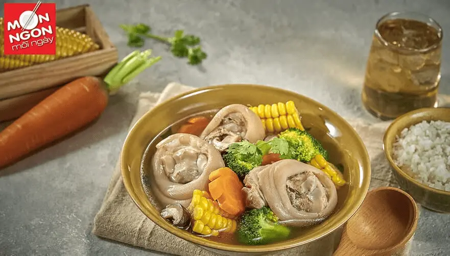 Canh gio heo rau cu