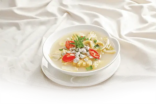 Canh hến dưa cải