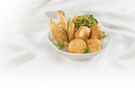 Chả t&ocirc;m chi&ecirc;n l&aacute; tr&agrave; xanh