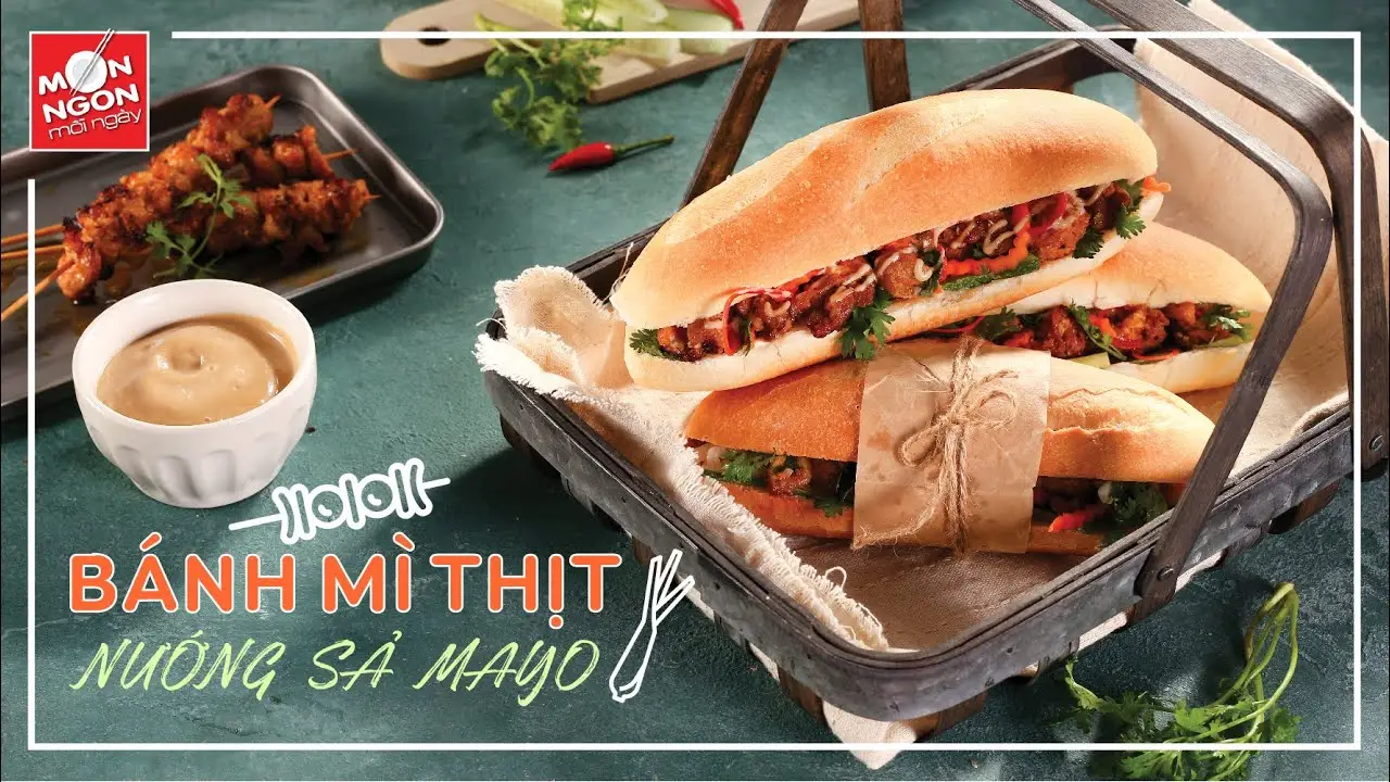 Cach lam BANH MI NUONG SA MAYO thom nuc mui