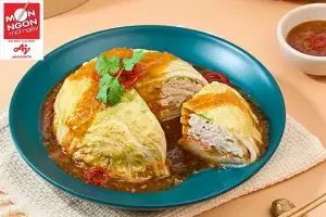 m&oacute;n ức g&agrave; hấp cải thảo