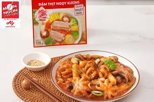 bạch tuộc x&agrave;o cay kiểu H&agrave;n