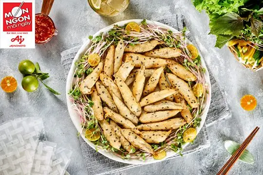 C&aacute; cơm than chi&ecirc;n m&egrave; sauce mắm tắc