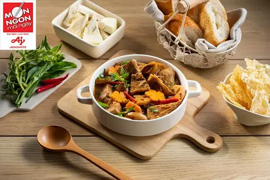 m&iacute;t non om sườn chay củ sen