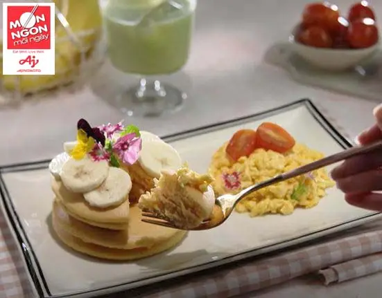 Cach lam PANCAKE TRUNG KHUAY Buoc 7