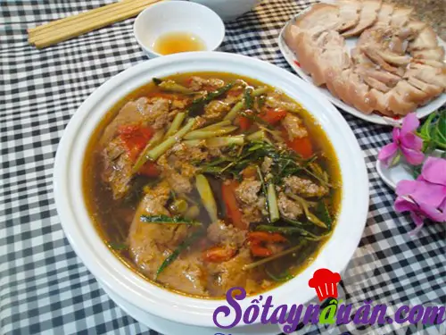 Canh cua rau rút