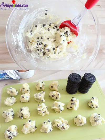 C&aacute;ch l&agrave;m b&aacute;nh xốp nh&acirc;n oreo độc đ&aacute;o 5