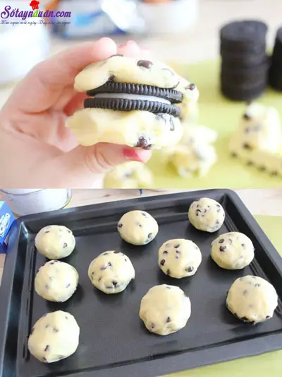 C&aacute;ch l&agrave;m b&aacute;nh xốp nh&acirc;n oreo độc đ&aacute;o 6