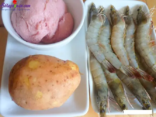 c&aacute;ch l&agrave;m m&oacute;n t&ocirc;m cuốn khoai t&acirc;y 1
