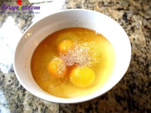 c&aacute;ch l&agrave;m trứng chưng c&agrave; chua 2