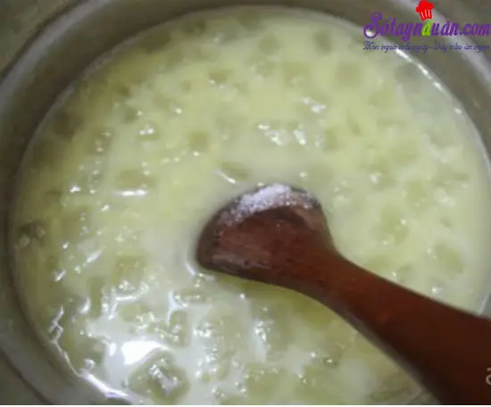 c&aacute;ch nấu ch&egrave; nha đam 9