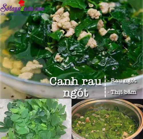Canh rau ng&oacute;t nấu thịt 1