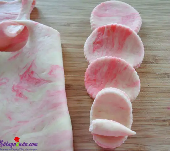 c&aacute;c bước l&agrave;m b&aacute;nh bao hoa hồng 5