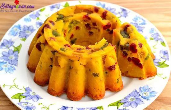 C&aacute;ch l&agrave;m m&oacute;n b&aacute;nh rượu rum tr&aacute;i c&acirc;y 16