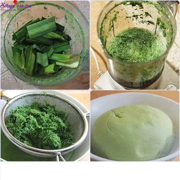 c&aacute;ch l&agrave;m b&aacute;nh tr&ocirc;i nước l&aacute; dứa 2