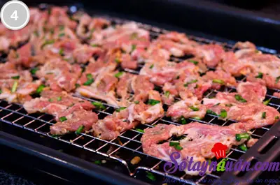 Thịt nướng l&aacute; hẹ 4