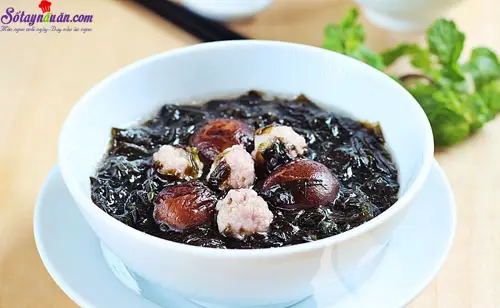 canh nấm rong biển 3