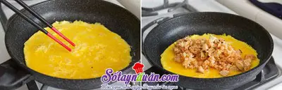Hướng dẫn l&agrave;m m&oacute;n trứng bọc cơm vừa ngon vừa đẹp mắt 4