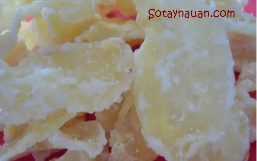 c&aacute;ch l&agrave;m mứt gừng