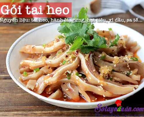 Hướng dẫn cách làm gỏi tai heo chua ngọt