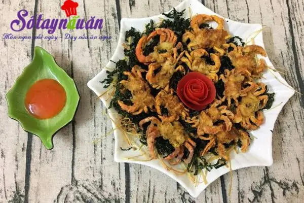 Hướng dẫn cách làm món cua đồng rang lá lốt