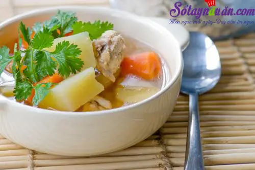 B&iacute; quyết nấu canh khoai t&acirc;y với sườn ngon đ&uacute;ng điệu
