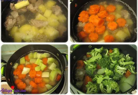 c&aacute;ch nấu canh sườn hầm thập cẩm 2