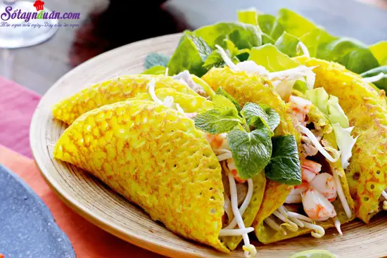 Cách làm bánh xèo ngon tại nhà
