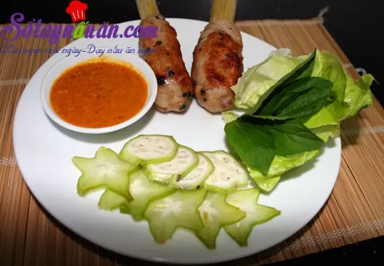 c&aacute;ch l&agrave;m chạo t&ocirc;m nướng 4