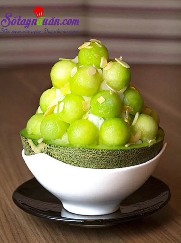 C&aacute;ch l&agrave;m b&aacute;nh mousse dưa lưới 7
