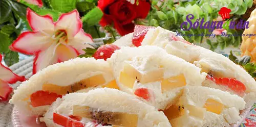 C&aacute;ch l&agrave;m b&aacute;nh m&igrave; sandwich kẹp tr&aacute;i c&acirc;y 7
