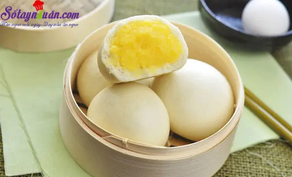 Hướng dẫn l&agrave;m b&aacute;nh bao nh&acirc;n trứng xốp mềm thơm ngon kết quả