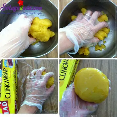 Hướng dẫn l&agrave;m b&aacute;nh trung thu kiểu Hồng K&ocirc;ng cực dễ 4