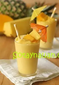 Cách làm sinh tố hoa quả chuối, xoài, dứa ngon