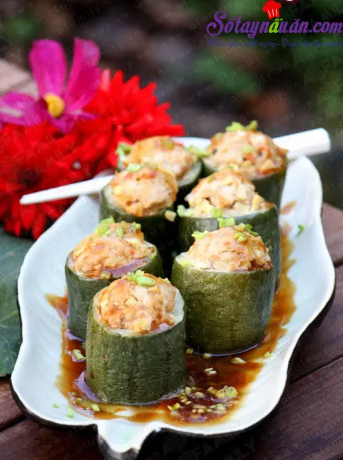 Bí ngòi dồn thịt ngon hấp dẫn
