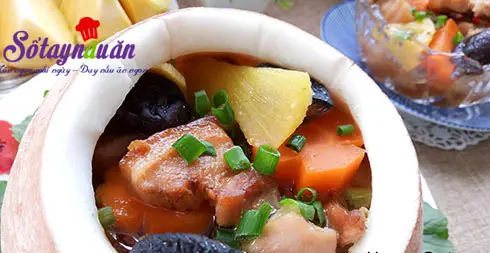 Cách làm thịt ba chỉ om sọ dừa ngon hết cơm