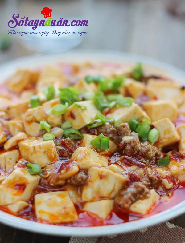 C&aacute;ch l&agrave;m đậu phụ Tứ Xuy&ecirc;n nổi tiếng cực k&igrave; đơn giản kết quả