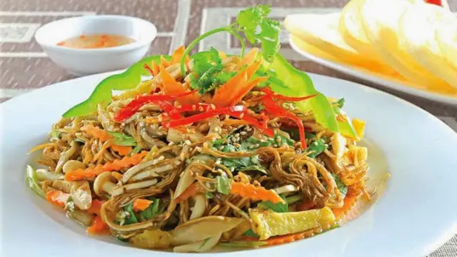 c&aacute;ch l&agrave;m nộm hoa chuối thịt g&agrave; 5