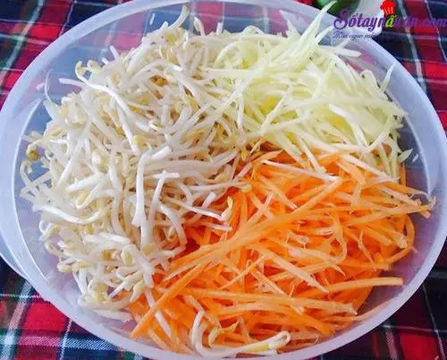 C&aacute;ch l&agrave;m nộm xo&agrave;i rau củ 5