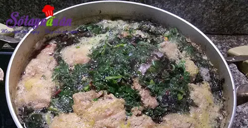Canh cua rau dền cho ng&agrave;y nắng n&oacute;ng 7
