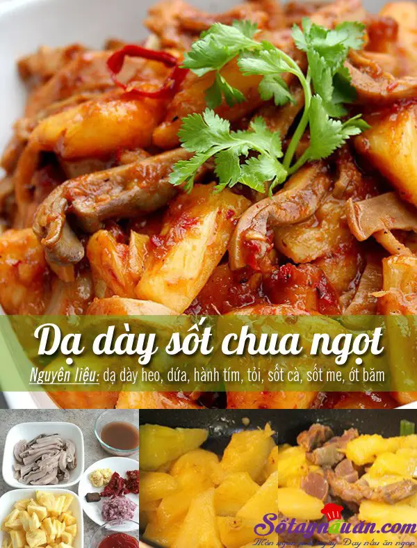 Dạ d&agrave;y sốt chua ngọt 1