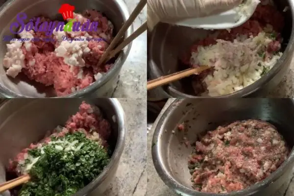 C&aacute;ch l&agrave;m b&uacute;n chả l&aacute; lốt 1