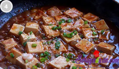 Đậu phụ sốt t&ocirc;m chua ngọt 4