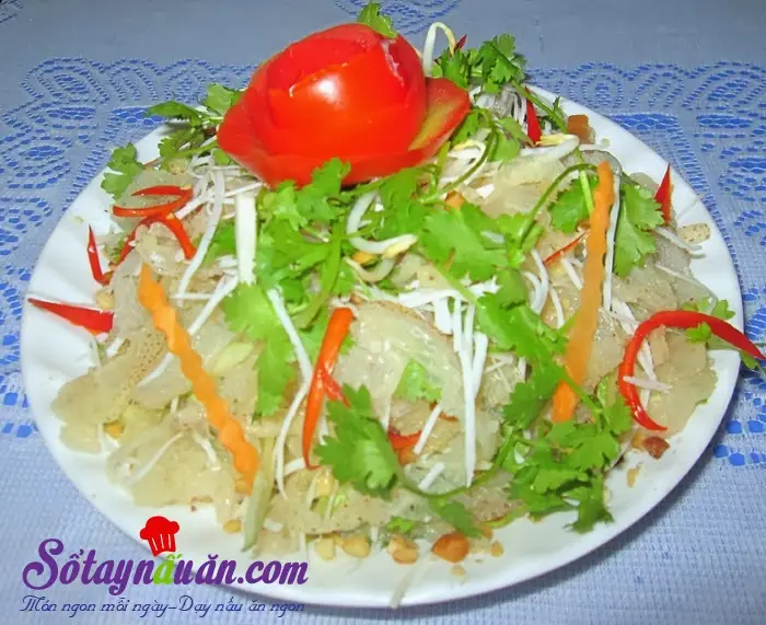 C&aacute;ch l&agrave;m nộm sứa 3