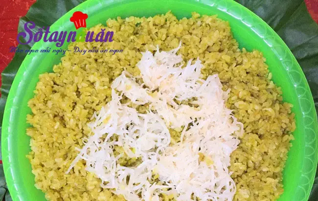 Hướng dẫn c&aacute;ch nấu x&ocirc;i cốm 6